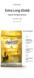 Kohinoor Extra Long (Gold) Basmati Rice.(20x1kg).